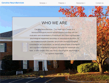 Tablet Screenshot of carolinaneuroservices.com